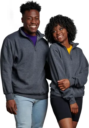 Russell Athletic Men's Dri Power Fleece Quarter Zip, Moisture Wicking, Cotton Blend, Relaxed Fit, Sizes S-4x
