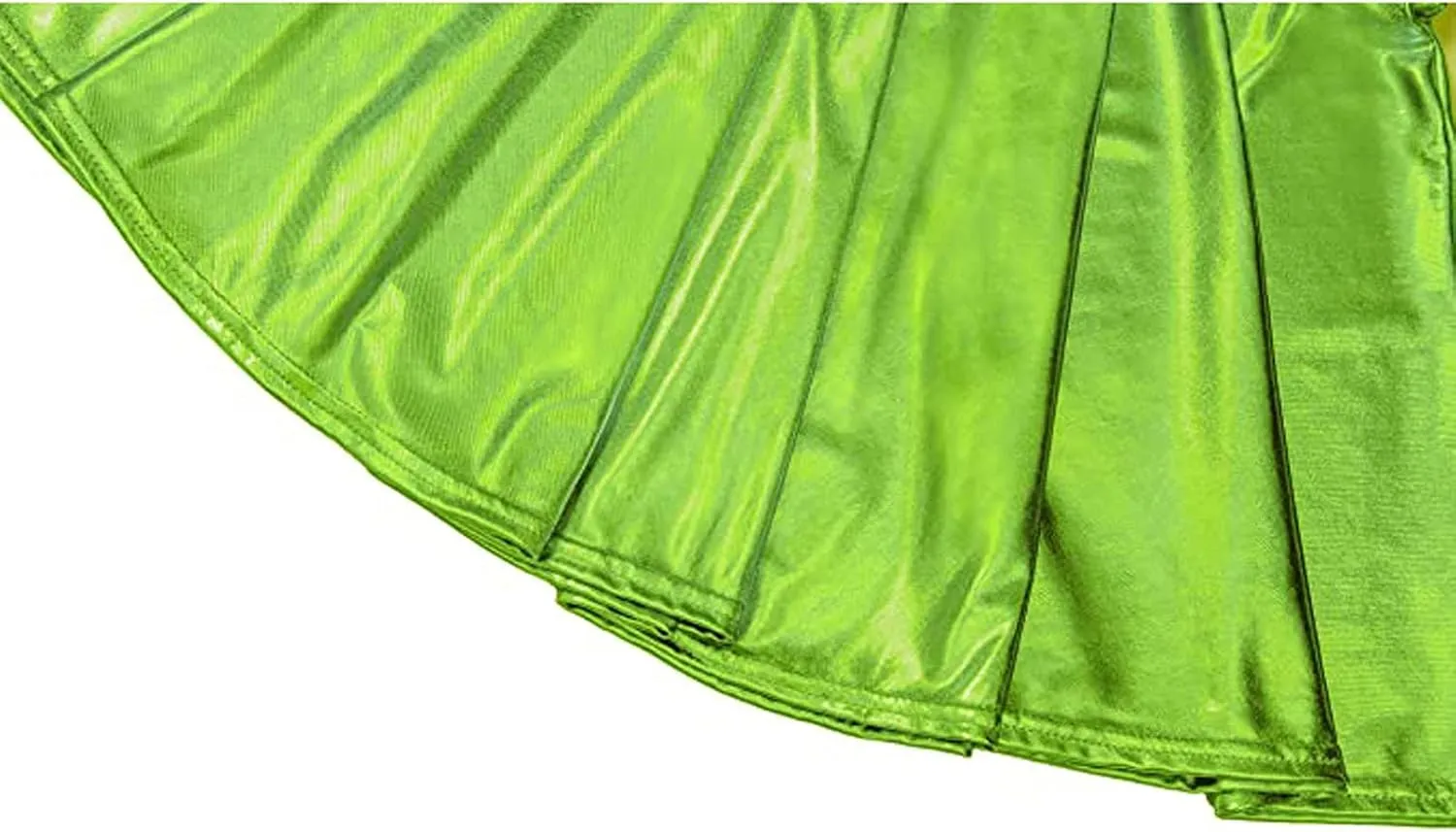 Shiny Women's Fashion Pleated A-Line Flared Casual Mini Skirt Skirt Light Jean Skirt