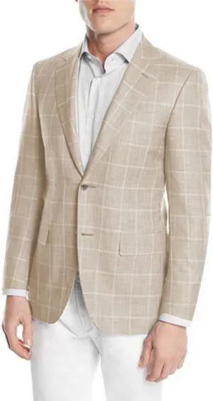 SHUZHXLZANGY Mens Plaid Blazer 2 Button Slim Fit Jacket Sport Coats Casual Blazer for Men Wedding Prom Party