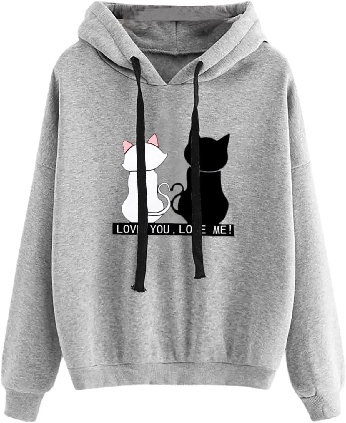 SMIDOW Women's Casual Hooded Sweatshirts 2023 Fall Fashion Clothes Fleece Fall Teen Girl Y2K Hoodies Pullover Tops