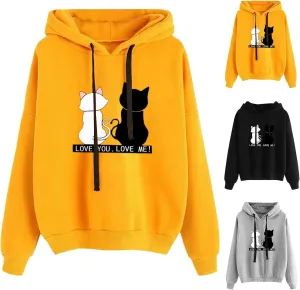 SMIDOW Women's Casual Hooded Sweatshirts 2023 Fall Fashion Clothes Fleece Fall Teen Girl Y2K Hoodies Pullover Tops
