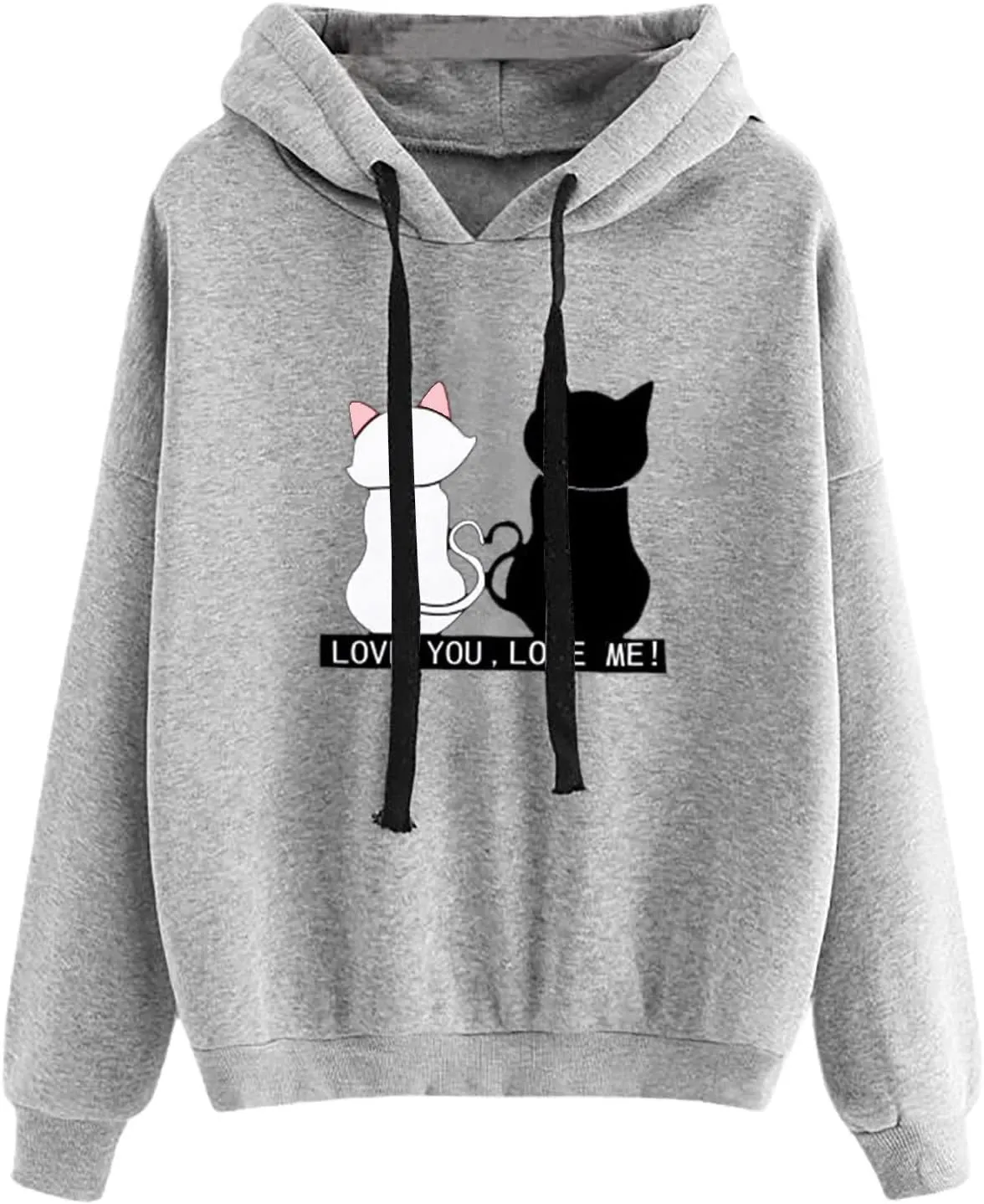 SMIDOW Women's Casual Hooded Sweatshirts 2023 Fall Fashion Clothes Fleece Fall Teen Girl Y2K Hoodies Pullover Tops