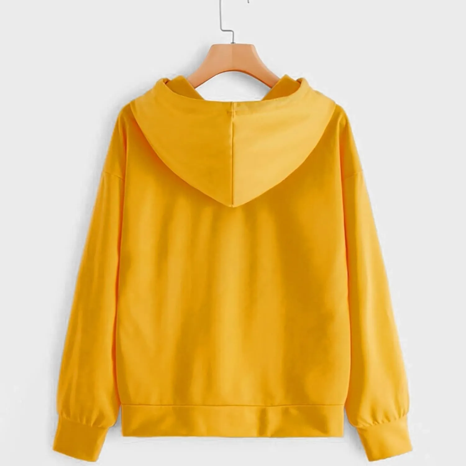 SMIDOW Women's Casual Hooded Sweatshirts 2023 Fall Fashion Clothes Fleece Fall Teen Girl Y2K Hoodies Pullover Tops
