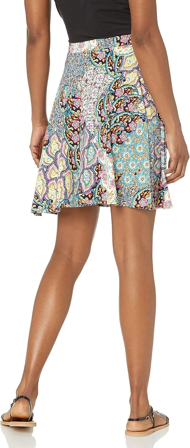 Star Vixen Women's Full Short Ponte Knit Skater