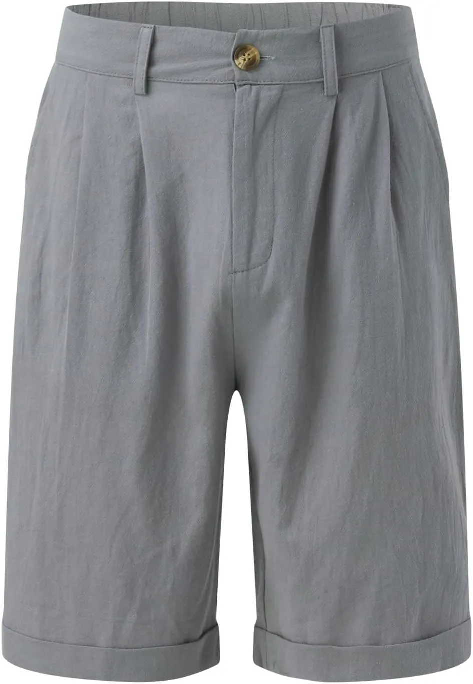 SUWBMHWE Mens Dress Shorts Casual Summer Pleated Front Work Golf Chino Shorts Button Waist Lightweight Beach Vacation Outfits