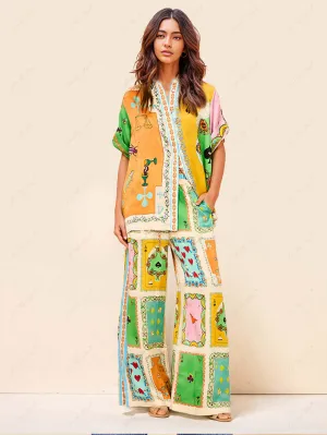 Tahlia - Wildflower Reverie Flowing Trousers
