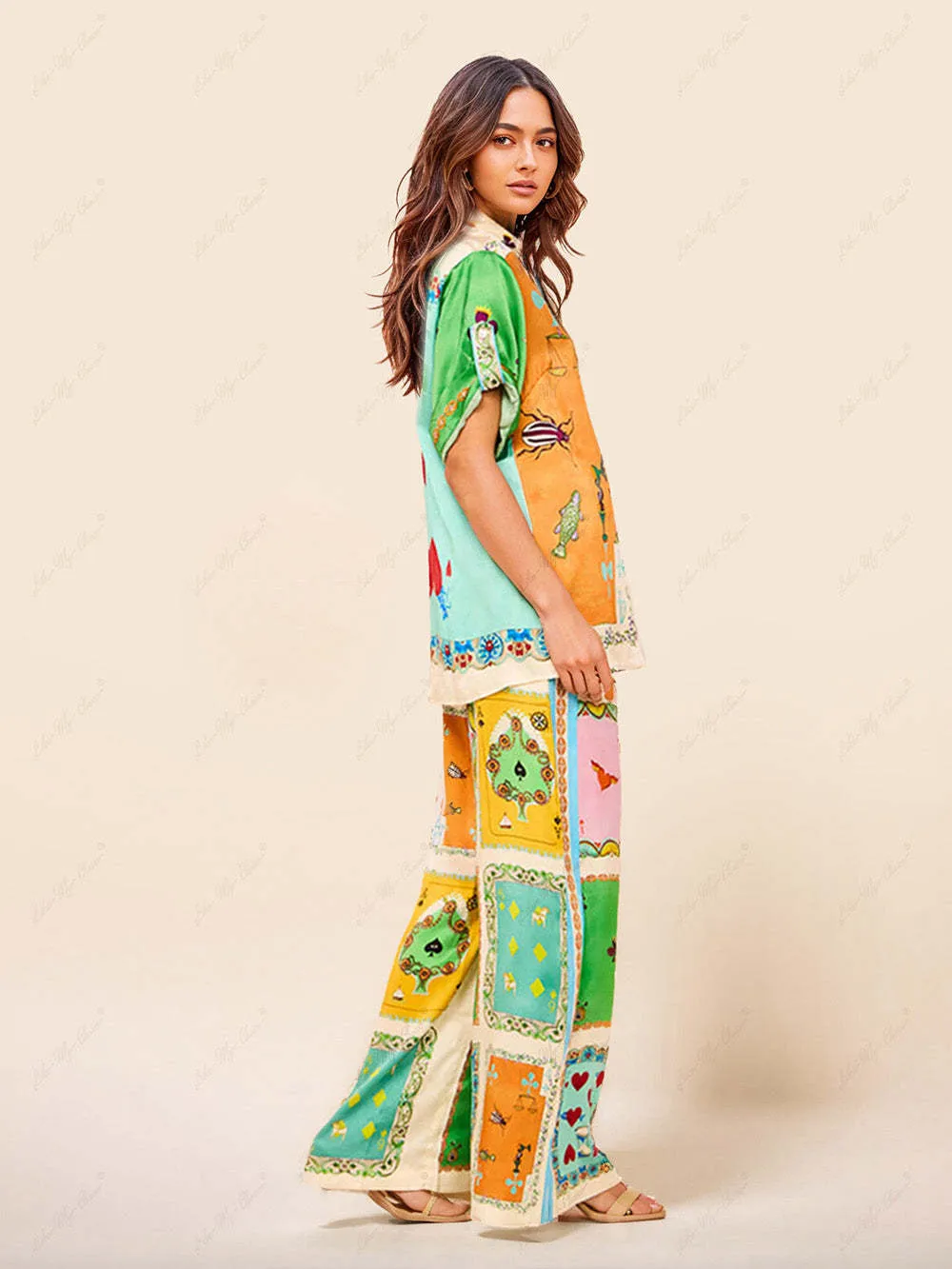Tahlia - Wildflower Reverie Flowing Trousers