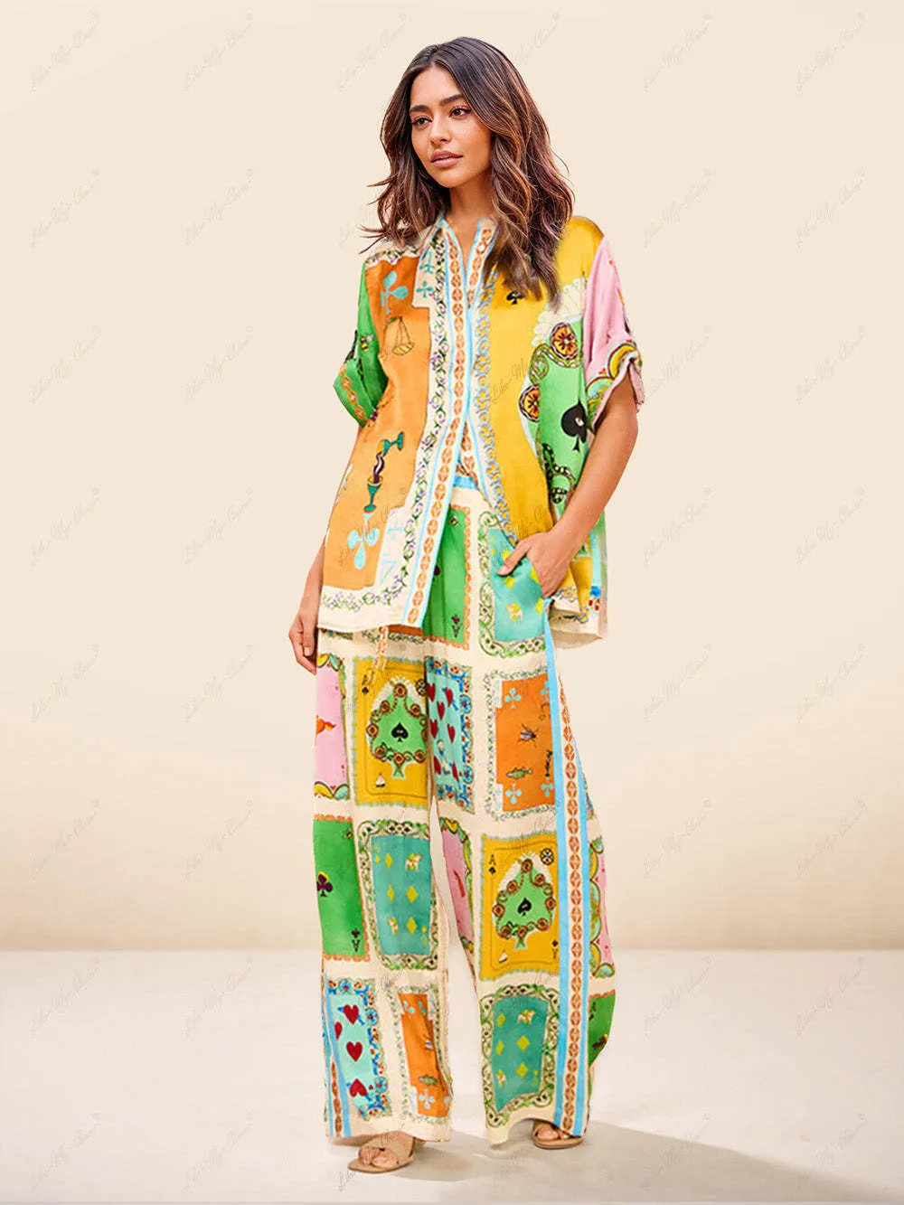 Tahlia - Wildflower Reverie Flowing Trousers