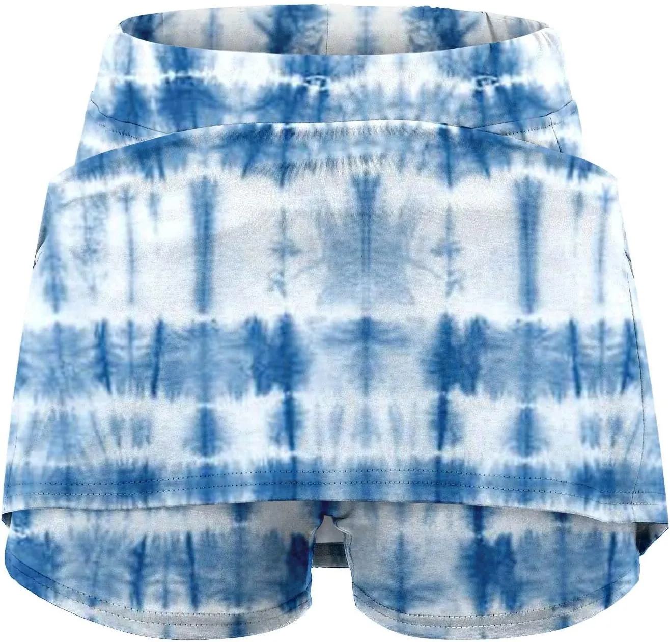 Tennis Skirts for Women Athletic Skort with Shorts High Waist Tummy Control Yoga Skirt Workout Printed Skirt Shorts