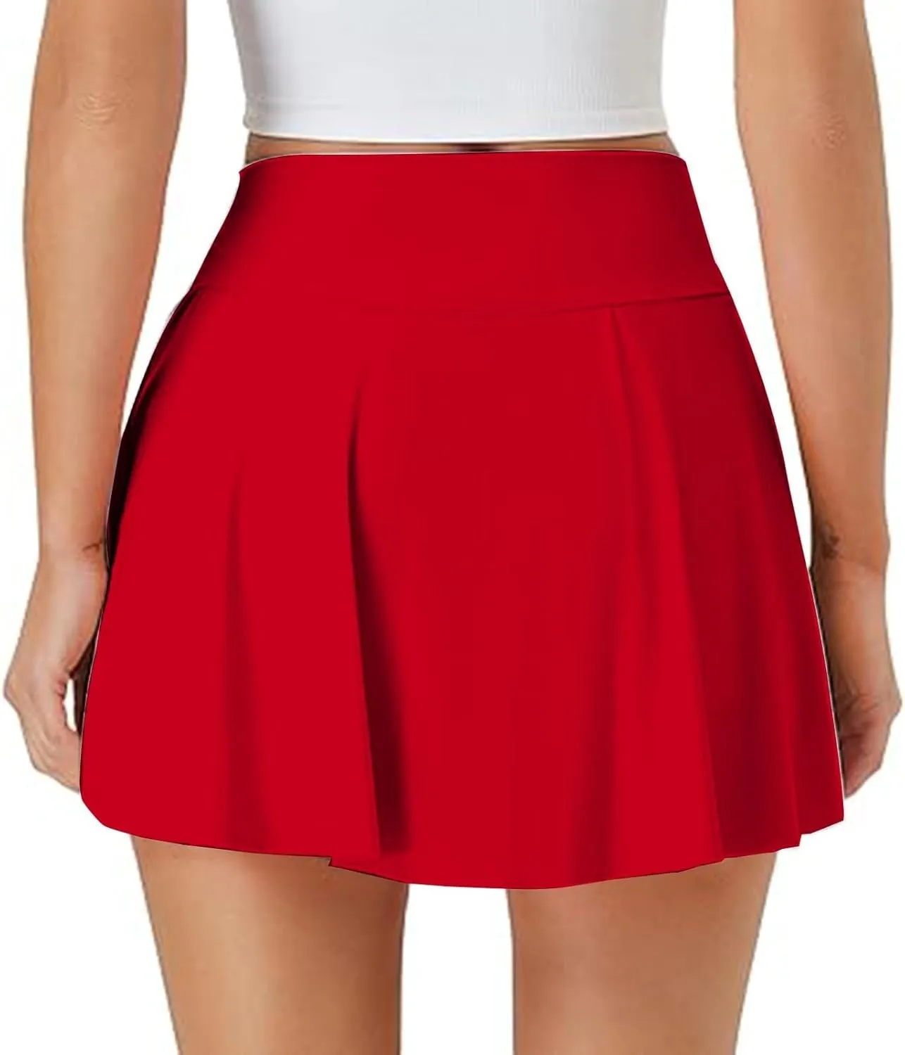 Tennis Skirts for Women Tennis Skirt with Pockets Shorts Crossover High Waisted Athletic Skorts Golf Running Workout