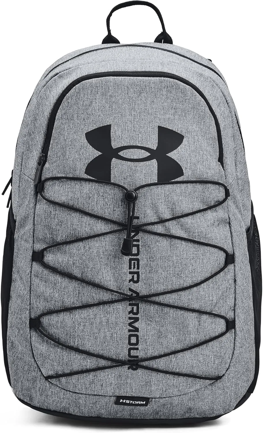 Under Armour Unisex-Adult Hustle Sport Backpack , Pitch Gray Medium Heather (012)/Black , One Size Fits All
