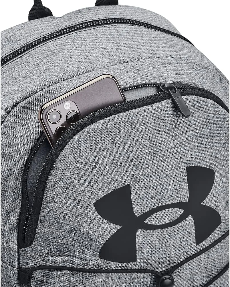 Under Armour Unisex-Adult Hustle Sport Backpack , Pitch Gray Medium Heather (012)/Black , One Size Fits All