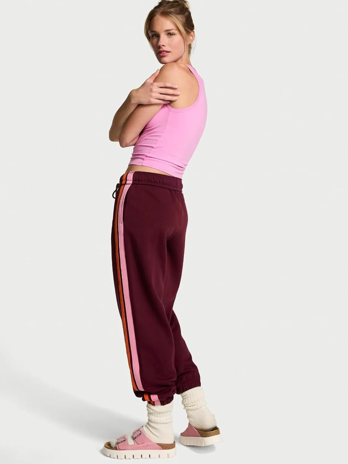 Victoria's Secret Women's Pink Logo Campus Sweatpants, Womens Sweatpants, (XS-XXL)