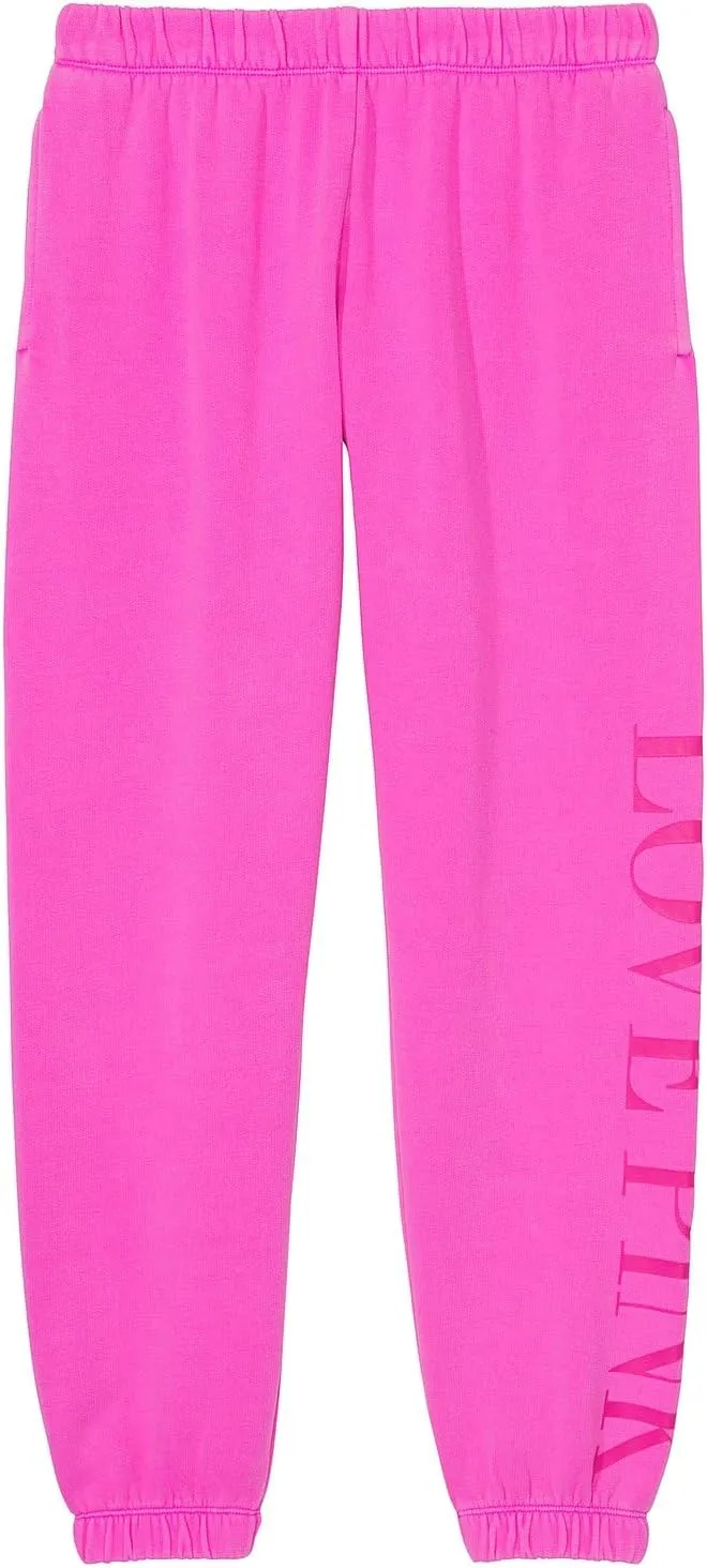 Victoria's Secret Women's Pink Logo Campus Sweatpants, Womens Sweatpants, (XS-XXL)