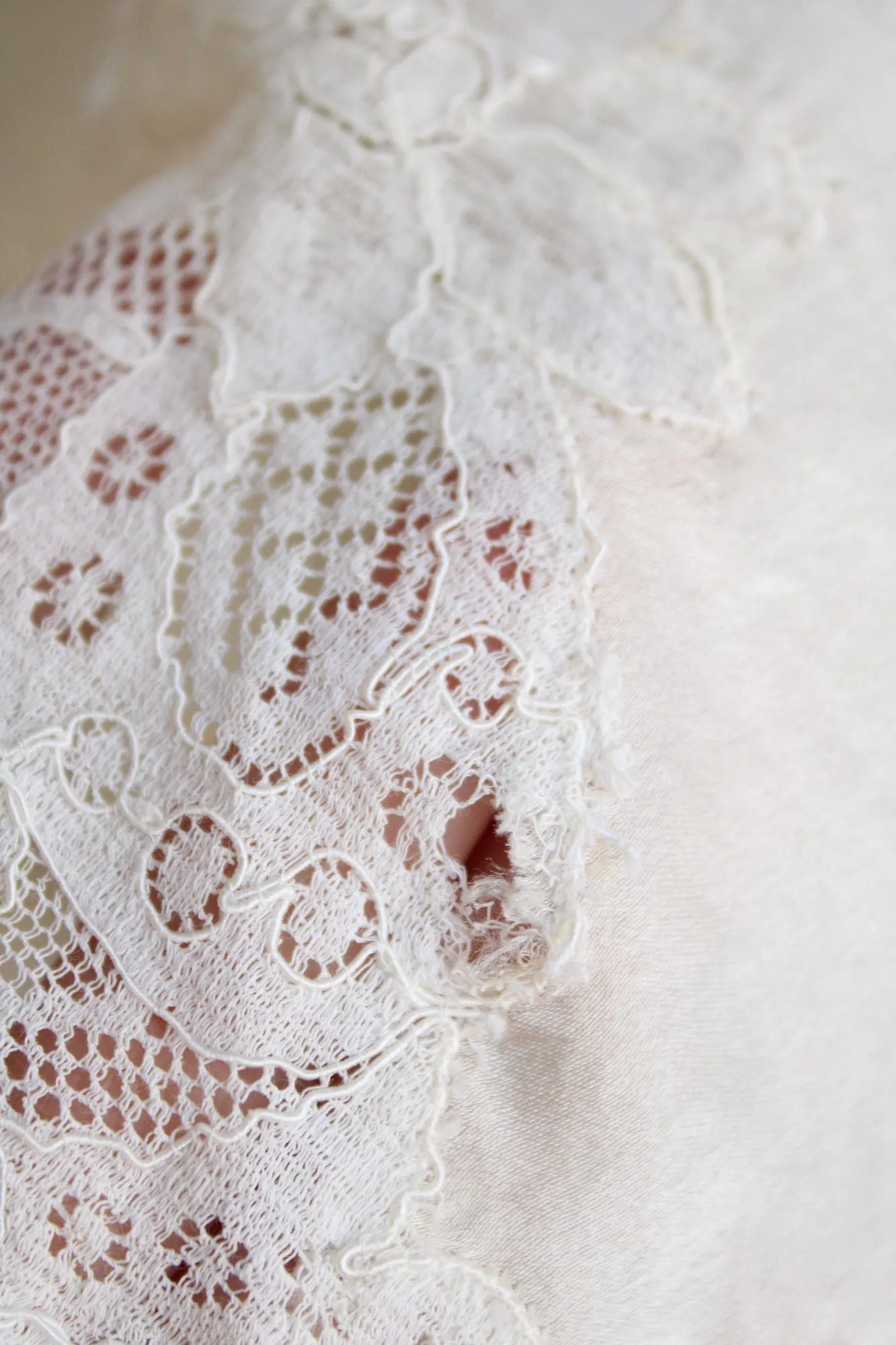 Vintage 1930s 1940s Tap Pant in Winter White Silk