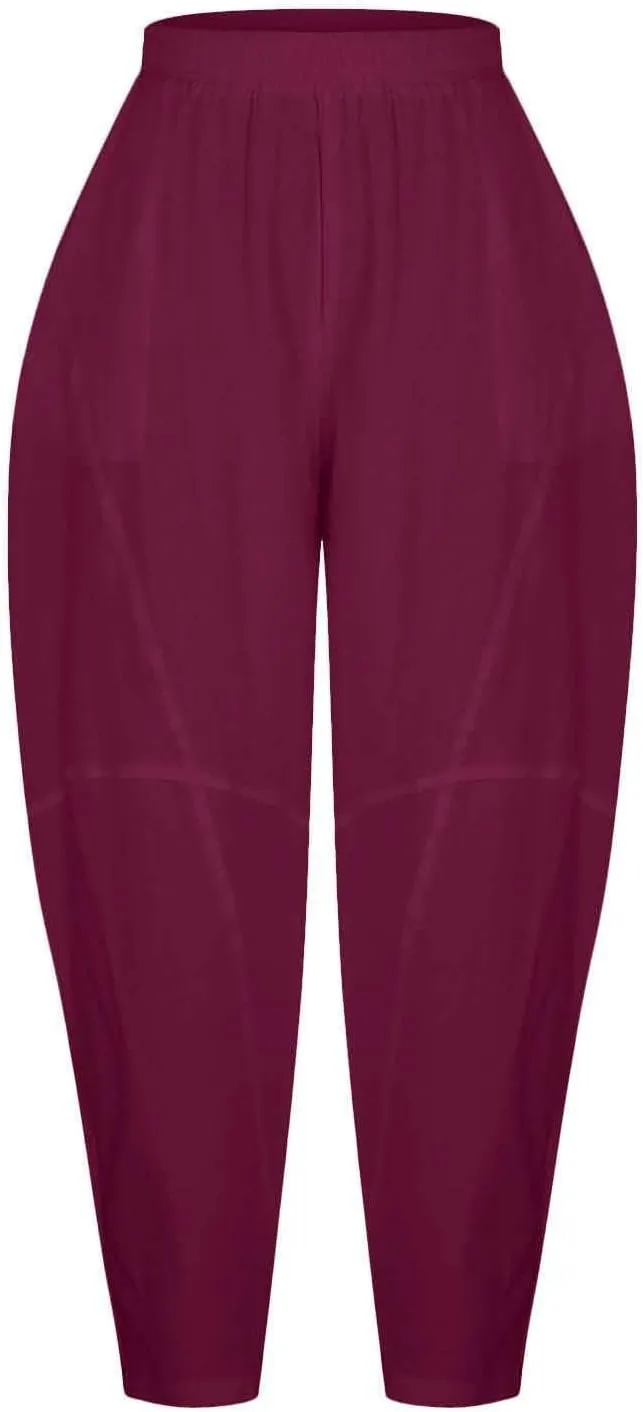 Women Fashion Solid Pocket Casual Loose Pants Spliced High Waist Trousers Wide Leg Pants for Women High Waist