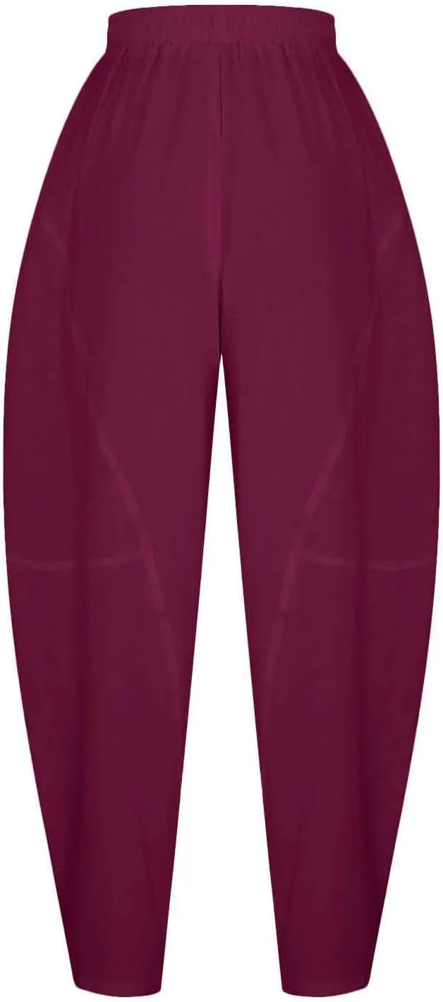 Women Fashion Solid Pocket Casual Loose Pants Spliced High Waist Trousers Wide Leg Pants for Women High Waist