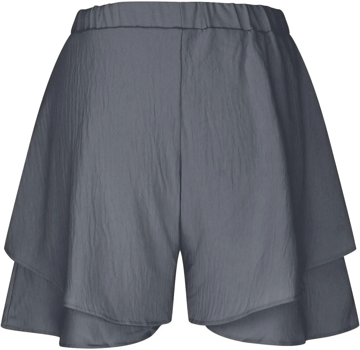 Women High Waist Ruffle Mini Shorts Skirt Layered Ruffle Hem Flared Short Flowy Casual Swing Beach Mini Short Skirt