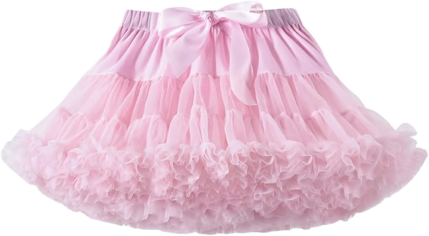 Women's Elastic Waist Chiffon Petticoat Puffy Tutu Tulle Skirt Princess Ballet Dance Under Dress Pettiskirts 2025