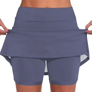 Women's Elastic Yoga Skirt Color Sports Shorts Lightweight High Waisted Tight Print Jogging 2024 Yoga Pants with