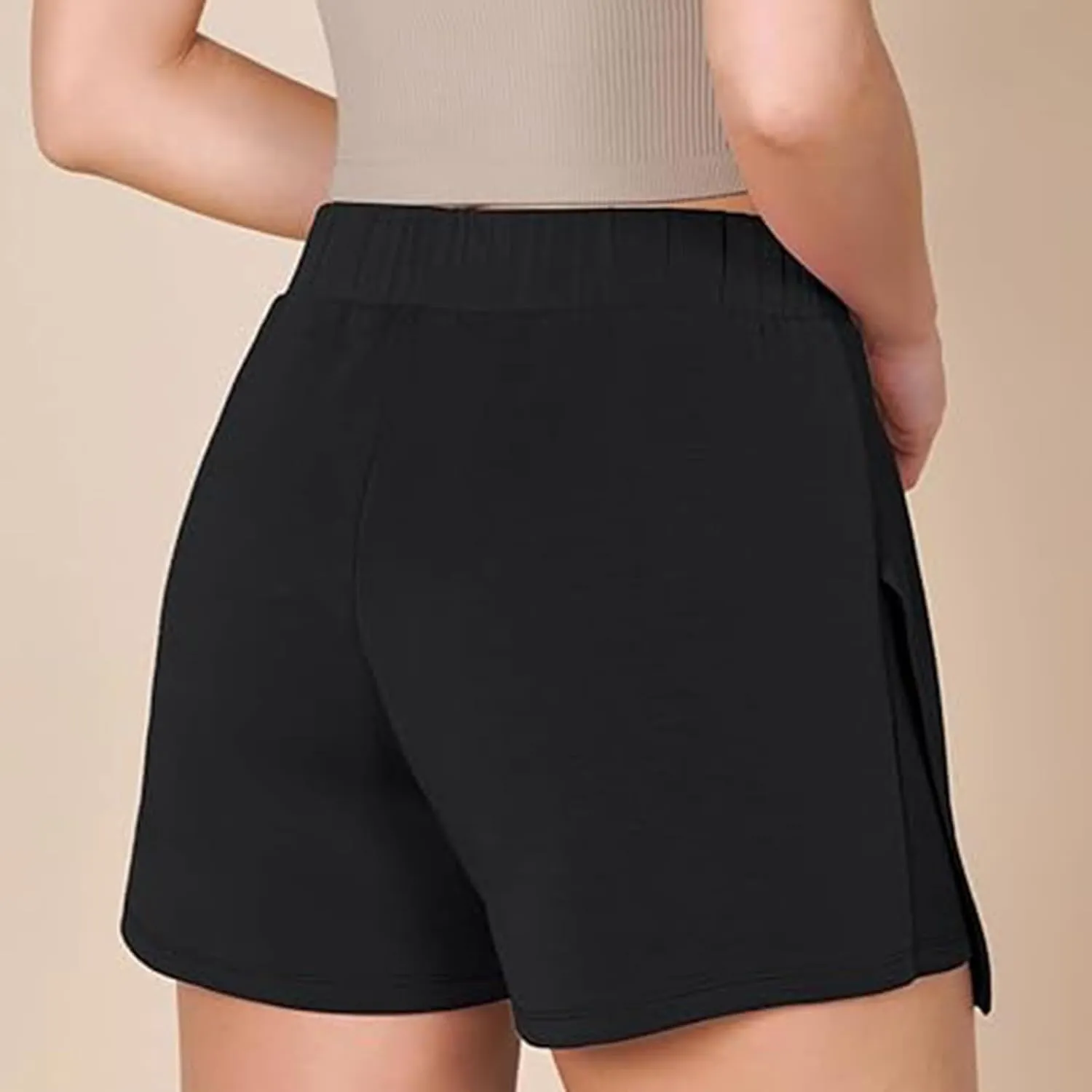 Womens Mini Skorts Sexy High-Waisted Pencil Bodycon Short Skirts with Side Split 2025 Work Out Shorts