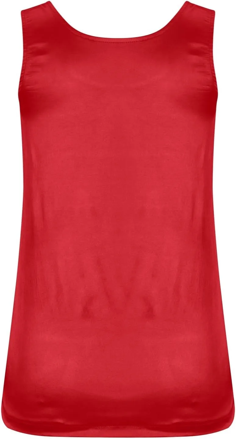 Womens Silk Satin Tank Tops V Neck Casual Solid Sexy Cami Sleeveless Camisole Blouses Summer Basic Work Vest