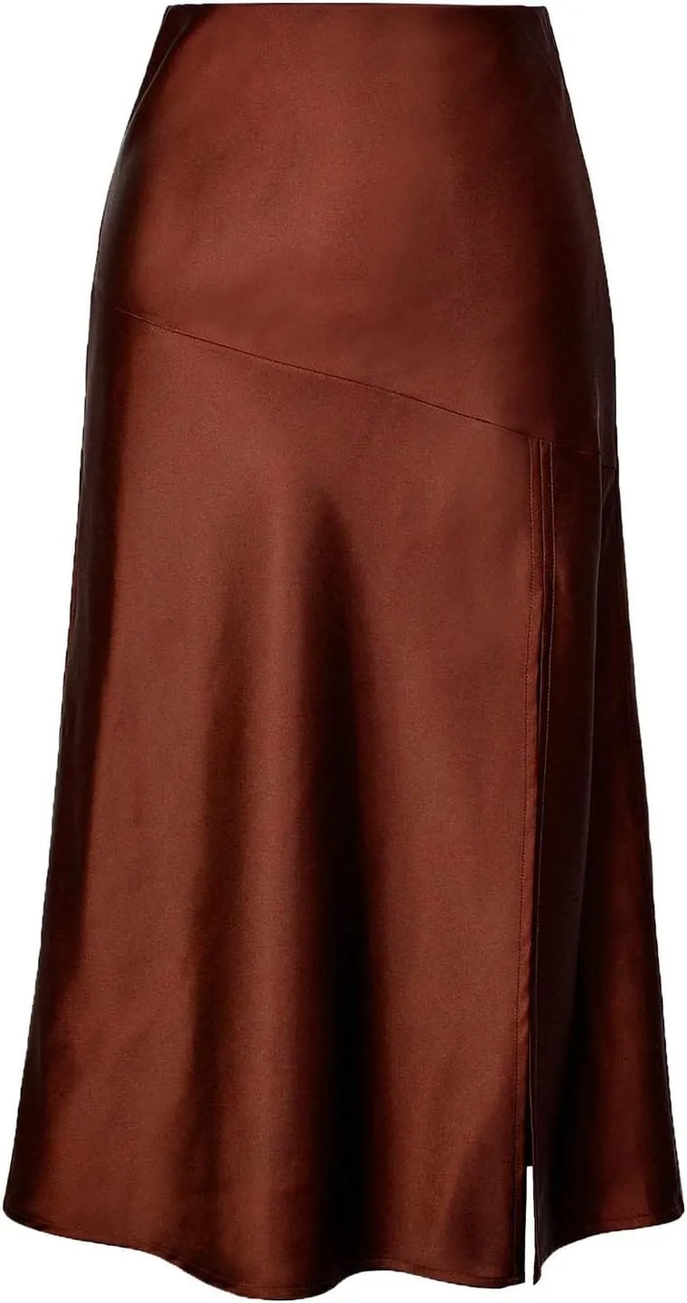 Women's Summer Skirt Women's Skirts Summer Midi Skirts Women's A-line Split Tulle Skirt for Women Pleated Skirt