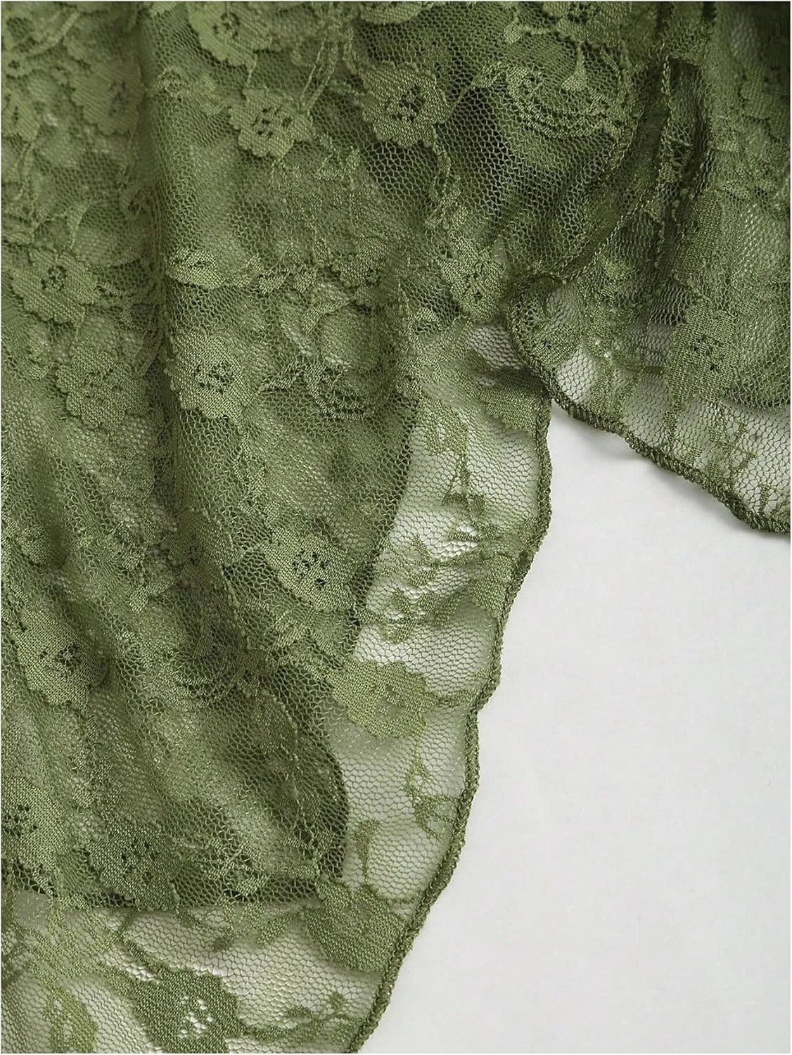 Women's Y2K Floral Lace Cami Tops Bow Tie Flowy Fitted Camisole Sheer Ruffle Asymmetrical Tank Top