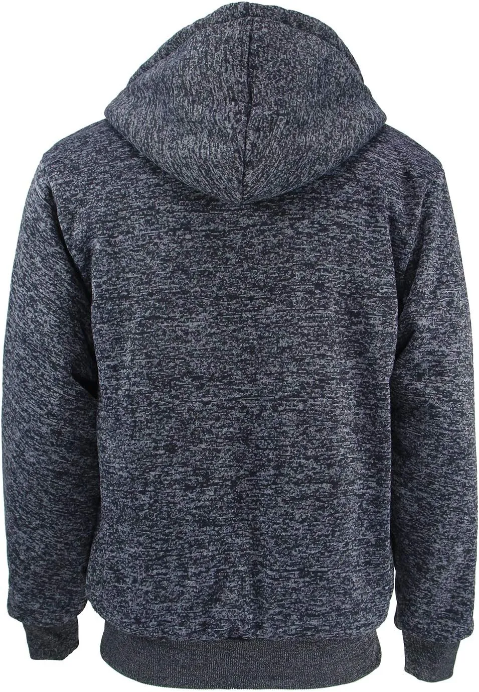 Yasumond Hoodies for Men Zipper Fleece Sweatshirt Heavy Sherpa Lined Hooded Warm Winter Coats Big Tall