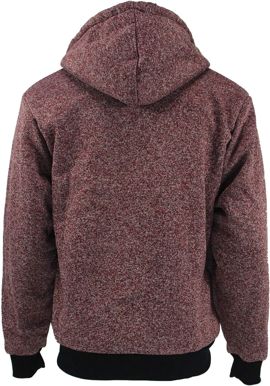 Yasumond Hoodies for Men Zipper Fleece Sweatshirt Heavy Sherpa Lined Hooded Warm Winter Coats Big Tall