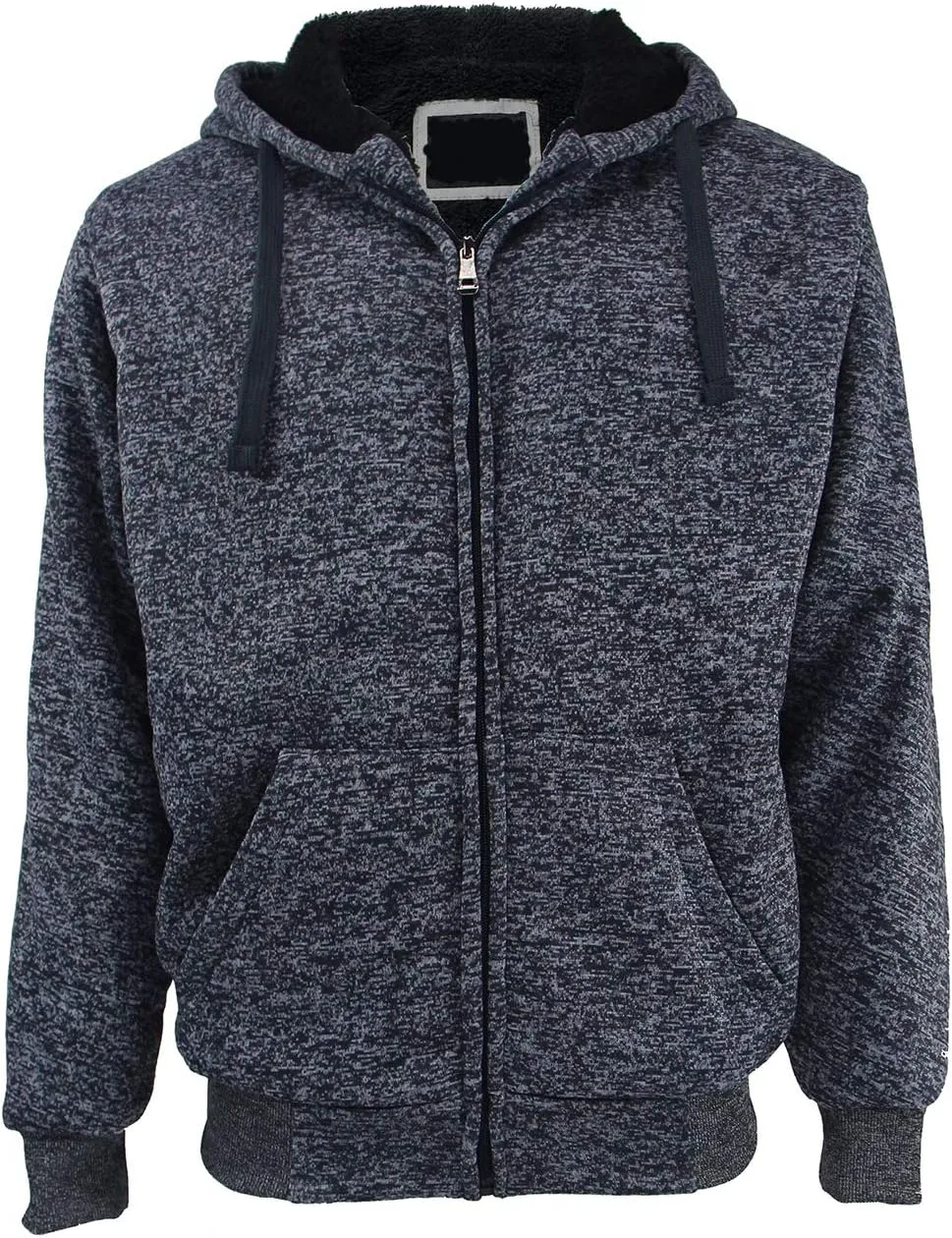 Yasumond Hoodies for Men Zipper Fleece Sweatshirt Heavy Sherpa Lined Hooded Warm Winter Coats Big Tall