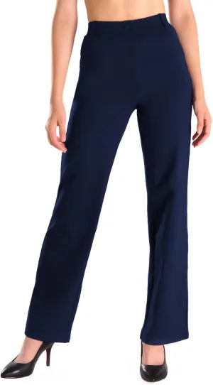 Yogipace,Belt Loops,Women's Petite/Regular/Tall High Waisted Stretchy Straight Leg Relaxed Fit Yoga Dress Pants for Work